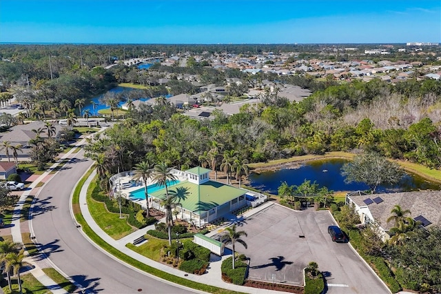 9312 Coachman Dr, Venice, FL 34293 - birds eye view of property featuring a water view