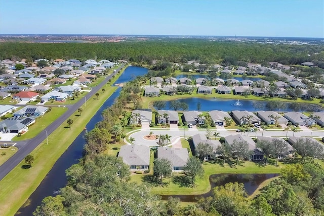 9312 Coachman Dr, Venice, FL 34293 - aerial view with a residential view and a water view