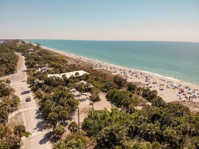 9312 Coachman Dr, Venice, FL 34293 - aerial view with a beach view and a water view