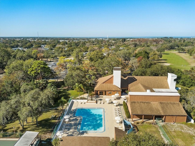 birds eye view of property