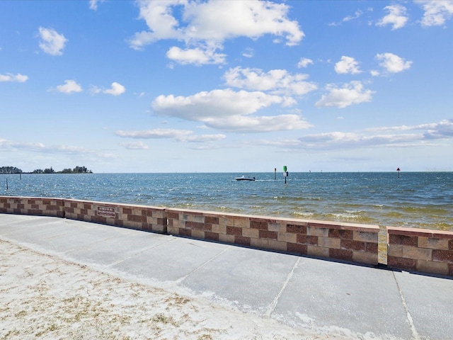 view of water feature