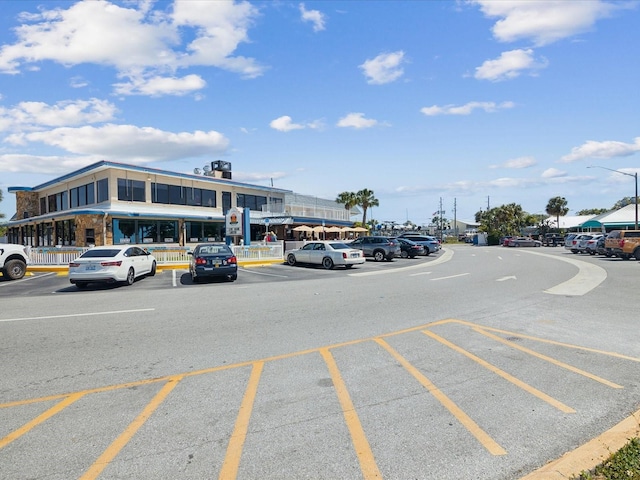 view of uncovered parking lot