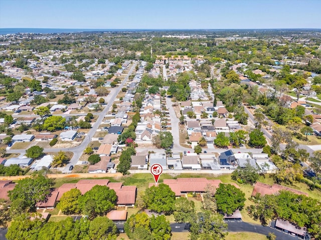 drone / aerial view featuring a residential view