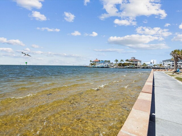water view with a view of the beach