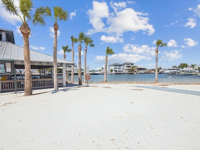 water view with a beach view