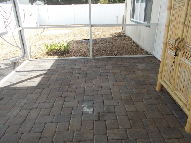 view of patio with fence