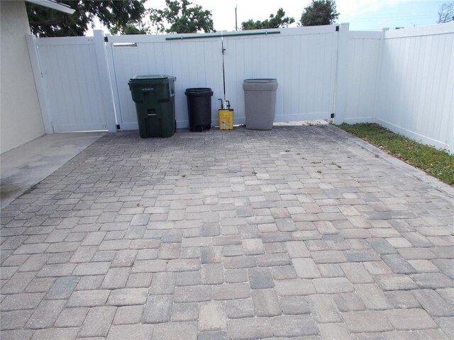 view of patio / terrace with a fenced backyard