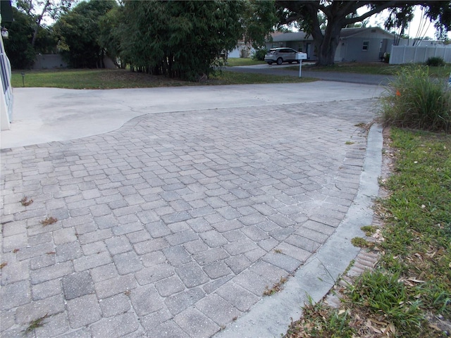 view of road