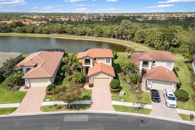 1254 Cielo Ct, North Venice, FL 34275 - birds eye view of property featuring a water view