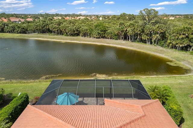 1254 Cielo Ct, North Venice, FL 34275 - aerial view featuring a water view