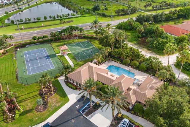 1254 Cielo Ct, North Venice, FL 34275 - bird's eye view with a water view