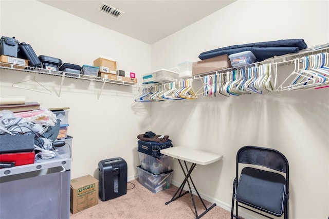 25525 Lambert Ln, Punta Gorda, FL 33950 - spacious closet featuring visible vents and carpet floors