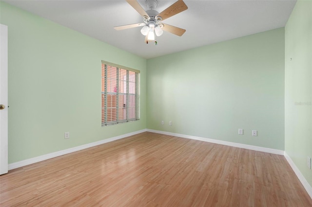 1007 Gondola Park Dr Unit 1007, Venice, FL 34292 - unfurnished room with light wood-style floors and a ceiling fan