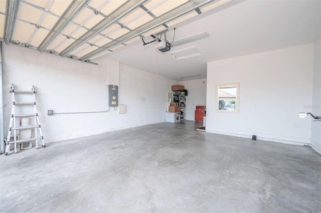 288 Soliera St, Nokomis, FL 34275 - garage featuring electric panel and a garage door opener