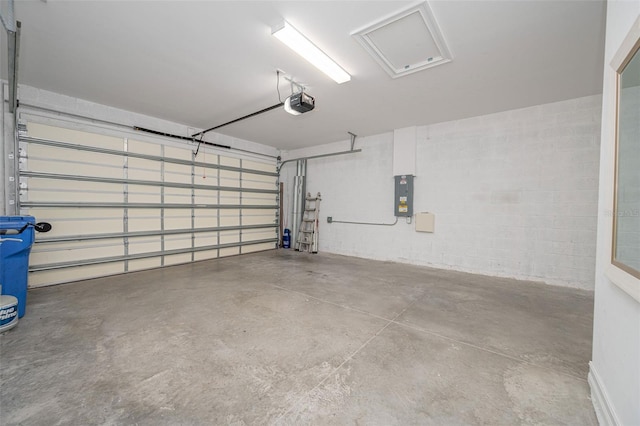288 Soliera St, Nokomis, FL 34275 - garage featuring electric panel and a garage door opener
