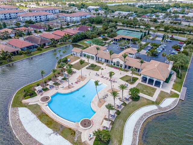 288 Soliera St, Nokomis, FL 34275 - bird's eye view featuring a water view and a residential view