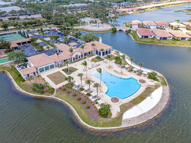 288 Soliera St, Nokomis, FL 34275 - drone / aerial view featuring a residential view and a water view