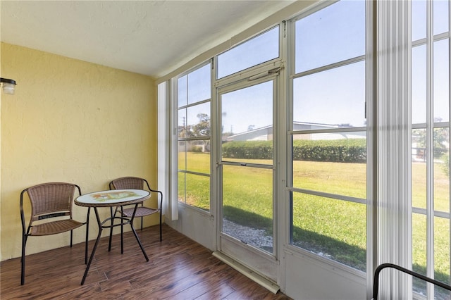 view of sunroom