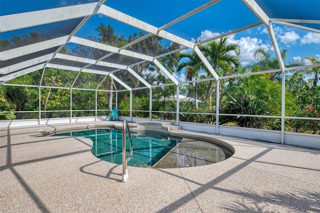 403 Picasso Dr, Nokomis, FL 34275 - pool featuring a lanai and a patio