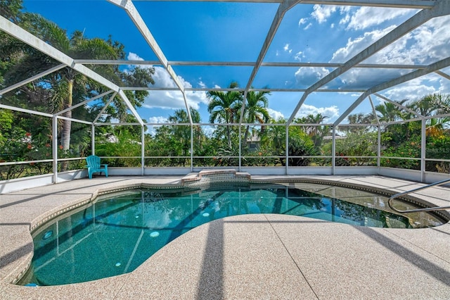 403 Picasso Dr, Nokomis, FL 34275 - outdoor pool with a lanai and a patio area