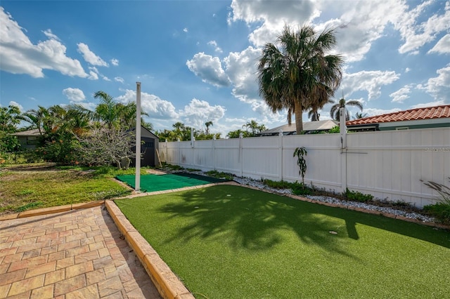 403 Picasso Dr, Nokomis, FL 34275 - view of yard featuring a fenced backyard