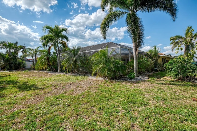 403 Picasso Dr, Nokomis, FL 34275 - view of yard featuring glass enclosure