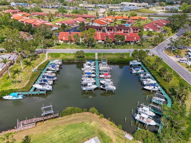 403 Picasso Dr, Nokomis, FL 34275 - birds eye view of property featuring a water view