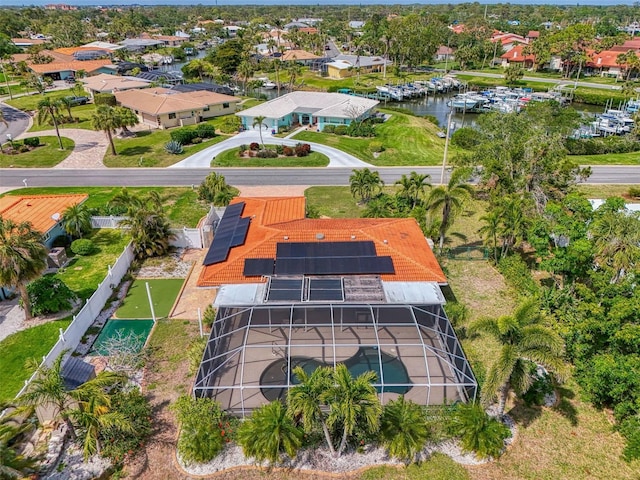 403 Picasso Dr, Nokomis, FL 34275 - bird's eye view featuring a residential view and a water view