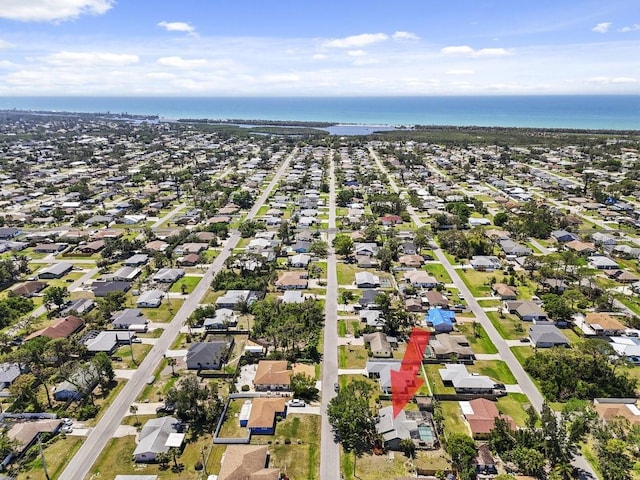 888 Kimball Rd, Venice, FL 34293 - drone / aerial view featuring a residential view and a water view