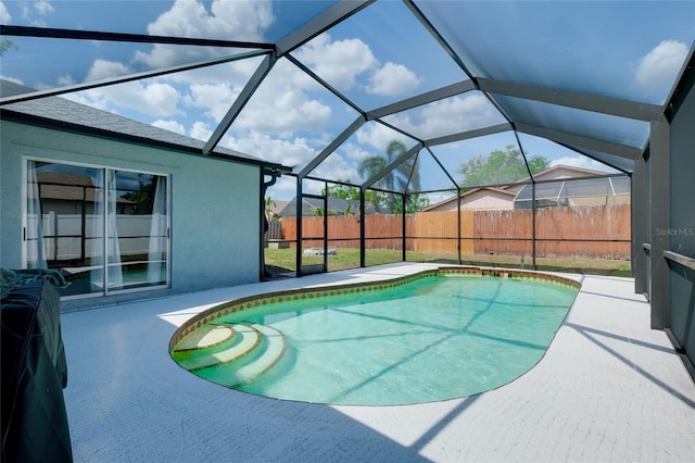 4068 Palau Dr, Sarasota, FL 34241 - view of swimming pool with a patio area and a lanai