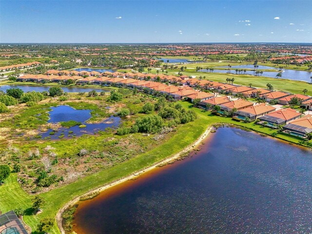 24193 Gallberry Dr, Venice, FL 34293 - birds eye view of property with a residential view and a water view