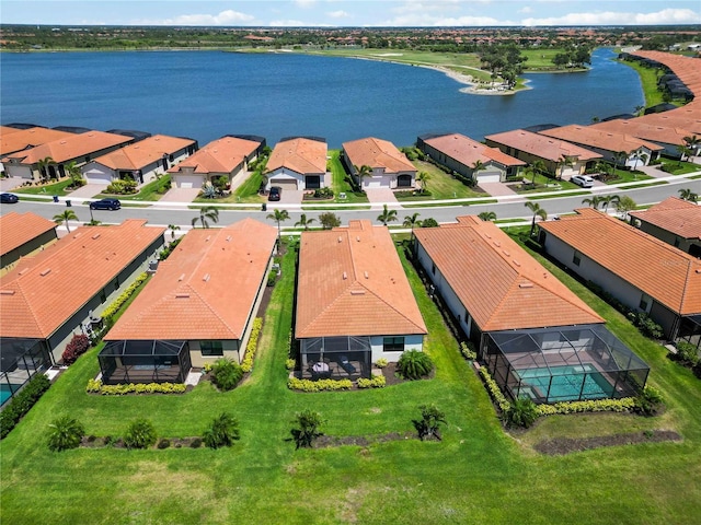 24153 Spartina Dr, Venice, FL 34293 - bird's eye view with a water view and a residential view