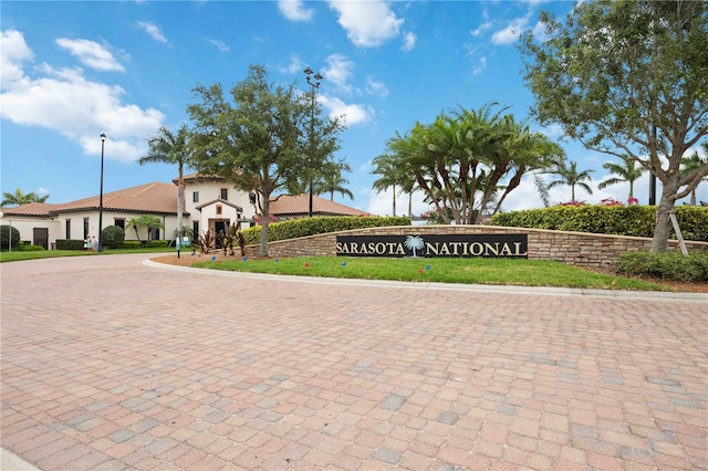 24153 Spartina Dr, Venice, FL 34293 - community / neighborhood sign featuring curved driveway