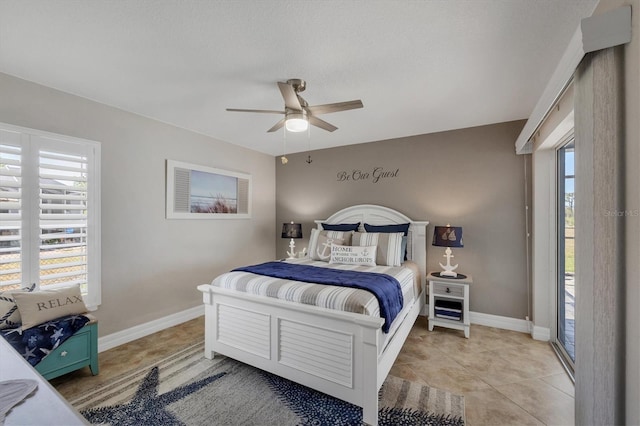 194 Sportsman Rd, Rotonda West, FL 33947 - bedroom featuring a ceiling fan and baseboards