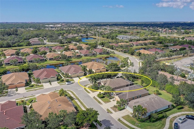 2542 Cortenova Ct, Venice, FL 34292 - birds eye view of property with a water view and a residential view