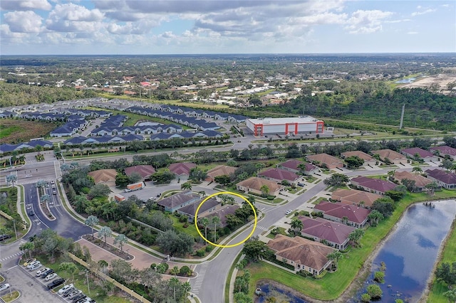 2542 Cortenova Ct, Venice, FL 34292 - drone / aerial view featuring a water view and a residential view