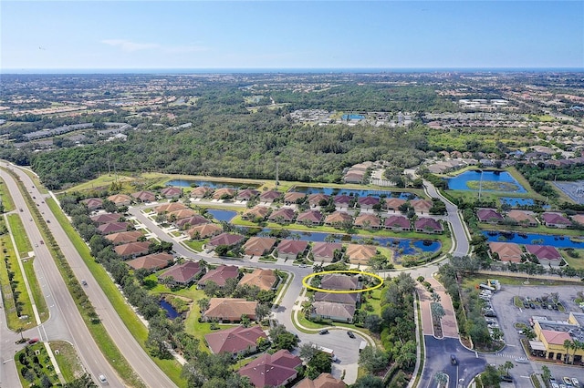 2542 Cortenova Ct, Venice, FL 34292 - drone / aerial view with a water view and a residential view