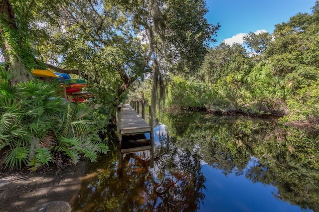1232 Pine Needle Rd, Venice, FL 34285 - view of dock featuring a water view