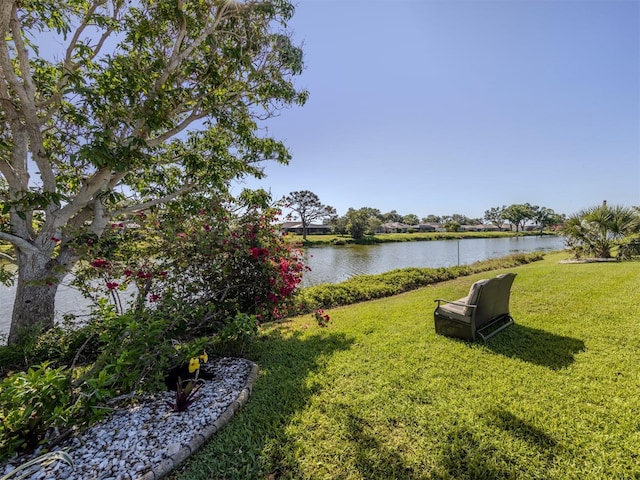 1232 Pine Needle Rd, Venice, FL 34285 - view of yard featuring a water view