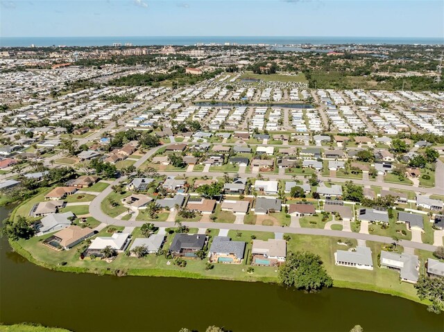 1232 Pine Needle Rd, Venice, FL 34285 - drone / aerial view with a water view and a residential view