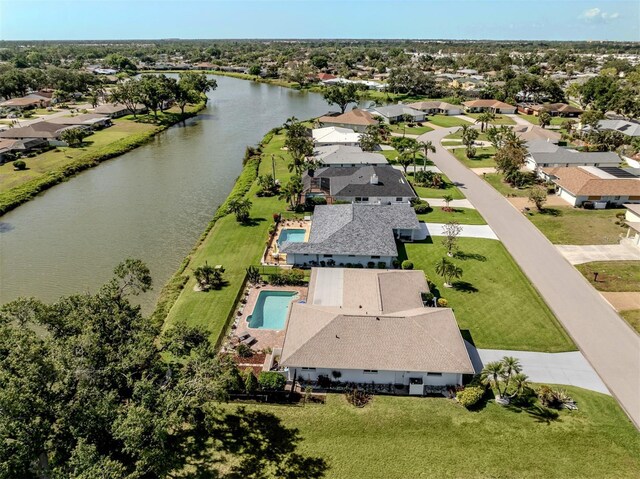 1232 Pine Needle Rd, Venice, FL 34285 - bird's eye view featuring a residential view and a water view