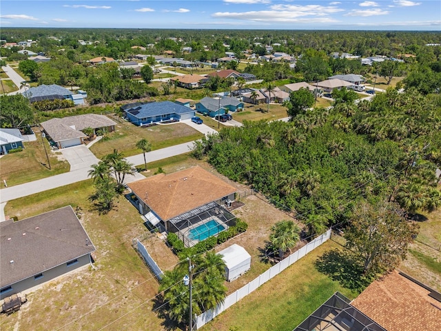 birds eye view of property featuring a residential view