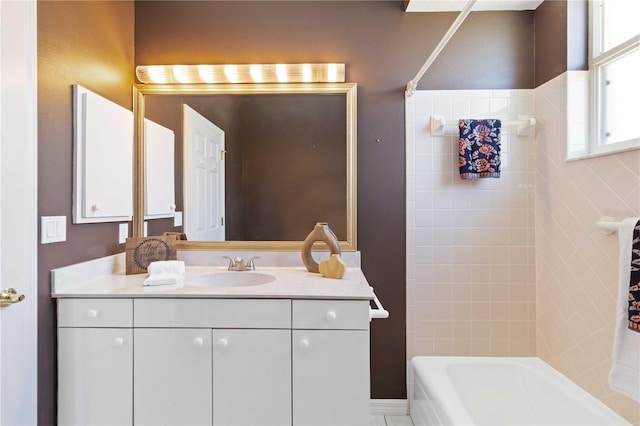 201 Bayside Ct, Nokomis, FL 34275 - full bath with shower / bathing tub combination and vanity