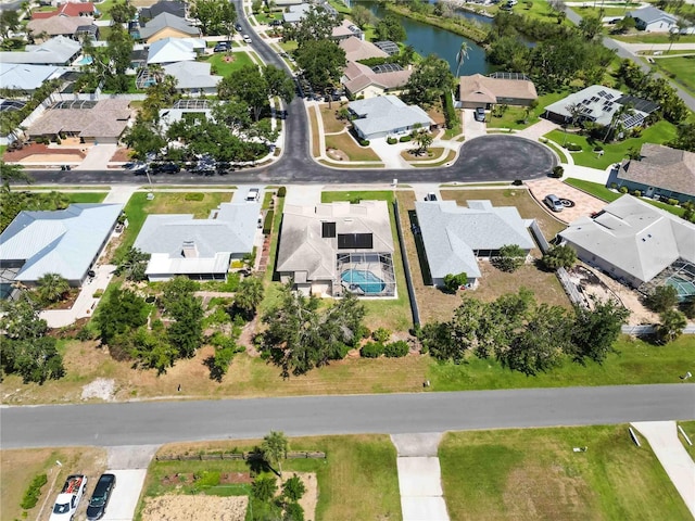 201 Bayside Ct, Nokomis, FL 34275 - birds eye view of property featuring a residential view and a water view