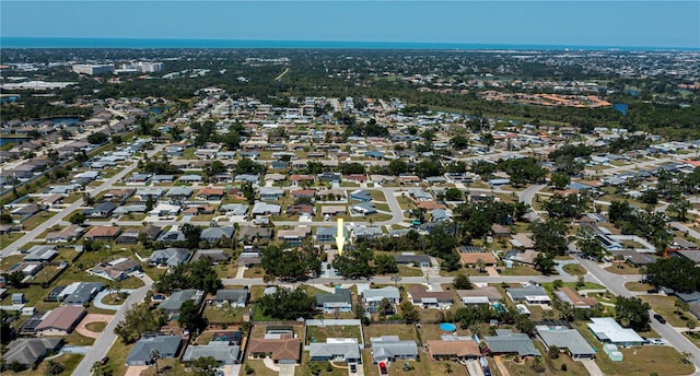 drone / aerial view featuring a residential view