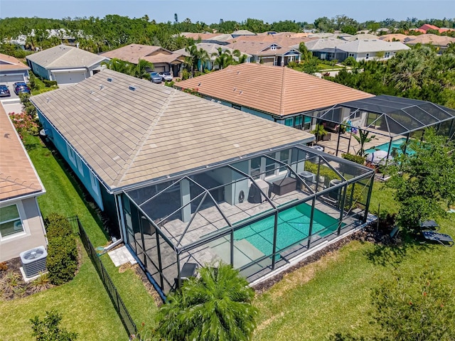 bird's eye view featuring a residential view