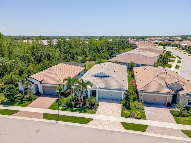 drone / aerial view featuring a residential view