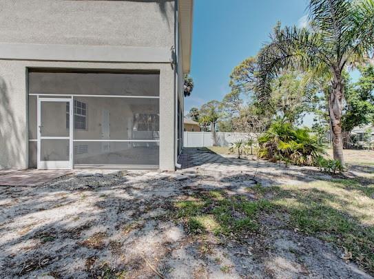 exterior space with fence