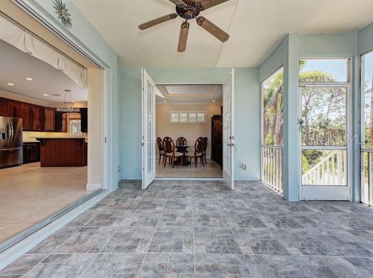 view of sunroom / solarium