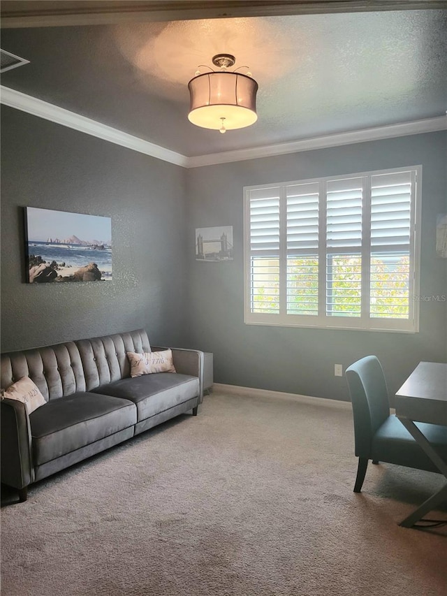 20188 Tesoro Dr, Venice, FL 34293 - carpeted office with crown molding and baseboards